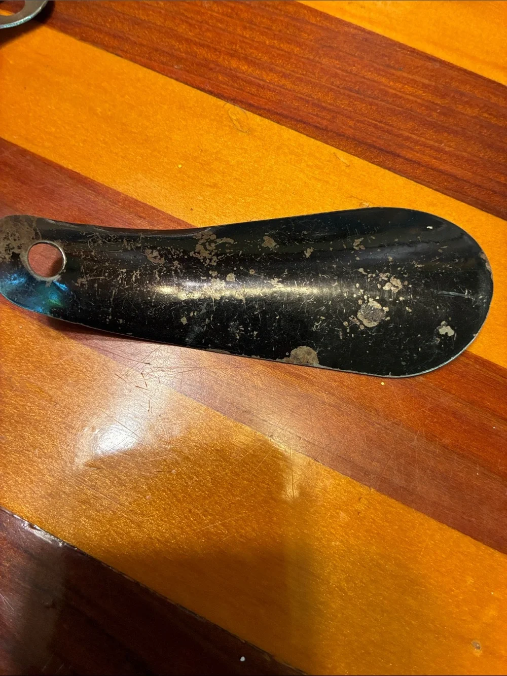 Montgomery Ward Vintage Metal Shoe Horn - Black